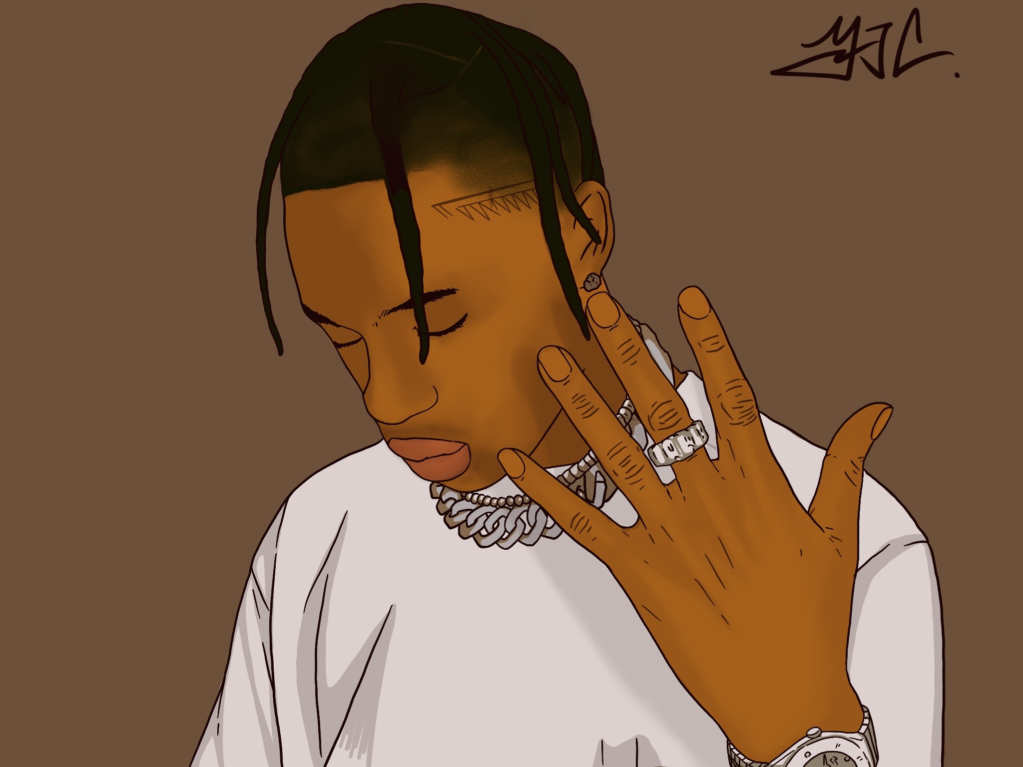 国外说唱歌手|插画|新锐潮流插画|闫俊成 - 原创作品 - 站酷 (zcool)