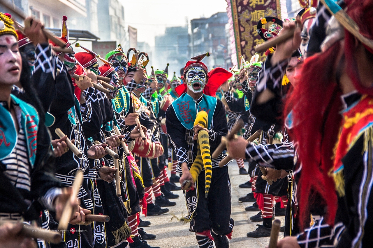 独特的潮汕文化英歌舞月屿和顺兴英歌队