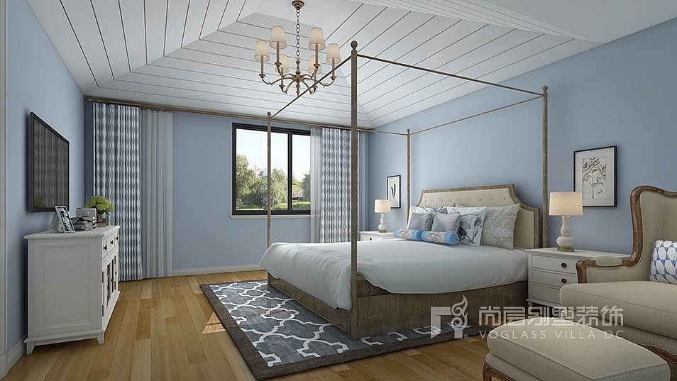 水秀庭院美式风格300平设计案例