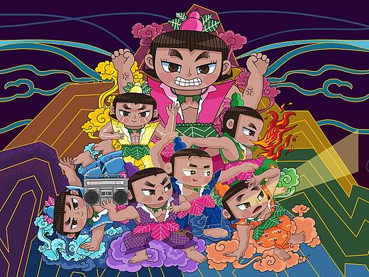 #国漫万创#葫芦兄弟和爷爷