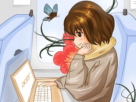 宏基蜂鸟系列轻薄笔记本微信宣传