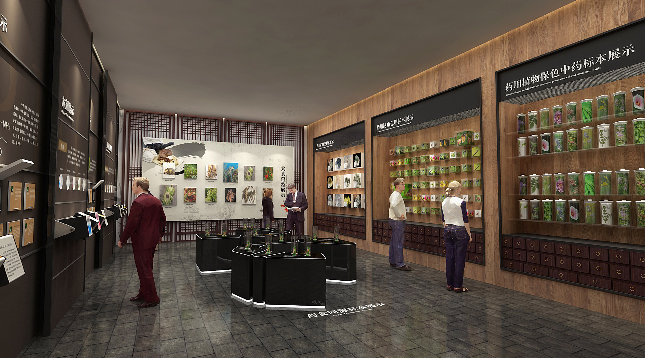 中医药馆|空间|展陈设计|毛九九0716 - 原创作品 - 站酷 (zcool)