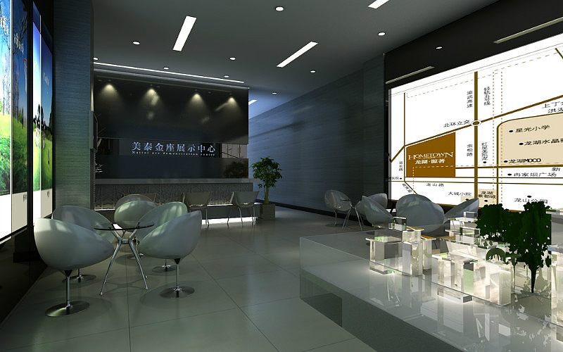 2013年7月初给王总做的售楼处（图ZMTgxNjgzMDA=） - 展陈设计 - 站酷设计师Larry0830原创素材 - 站酷ZCOOL