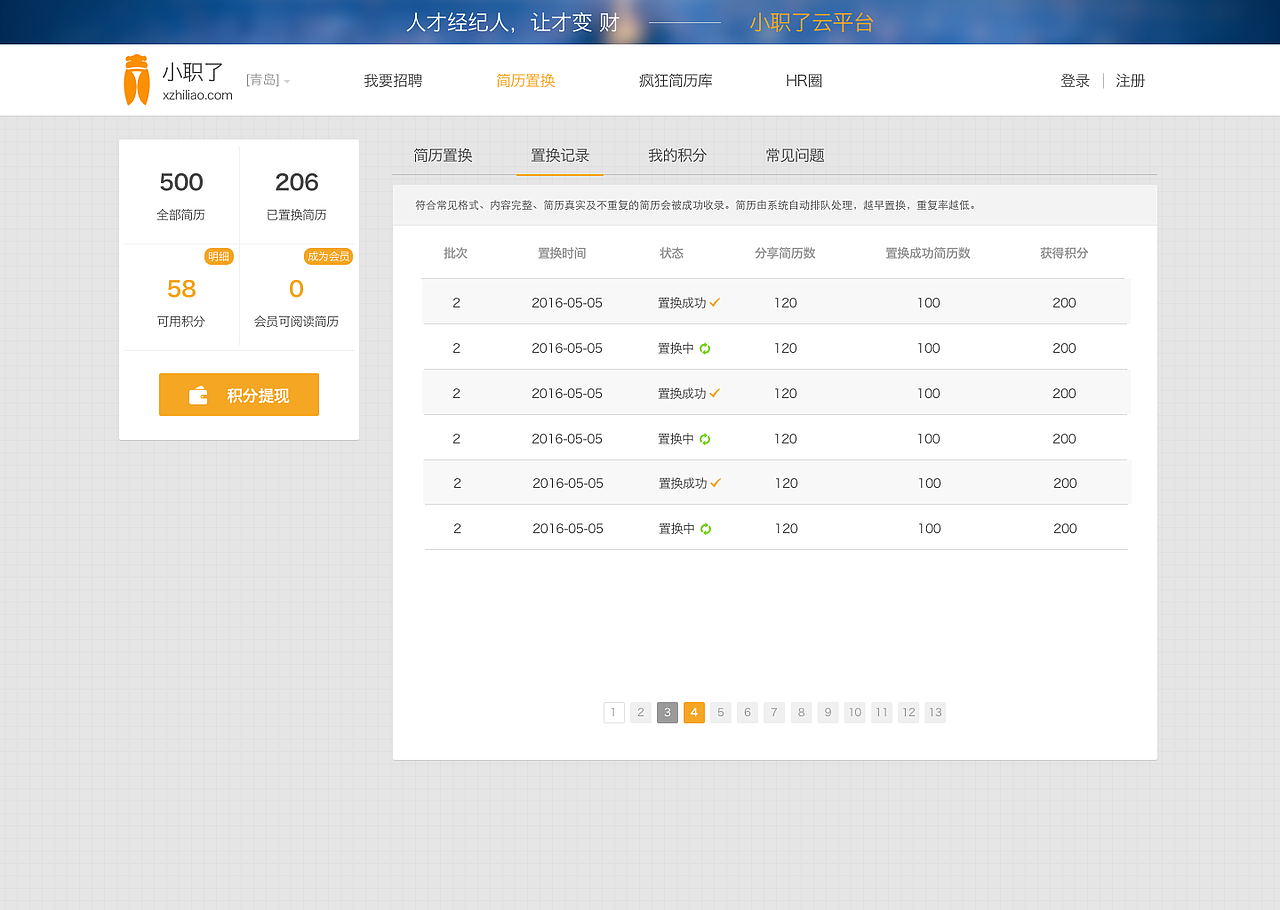 企业后台，网站后台，招聘网站后台（图ZNTAzODM3MjQ=） - 软件界面 - 站酷设计师袋盐人原创素材 - 站酷ZCOOL