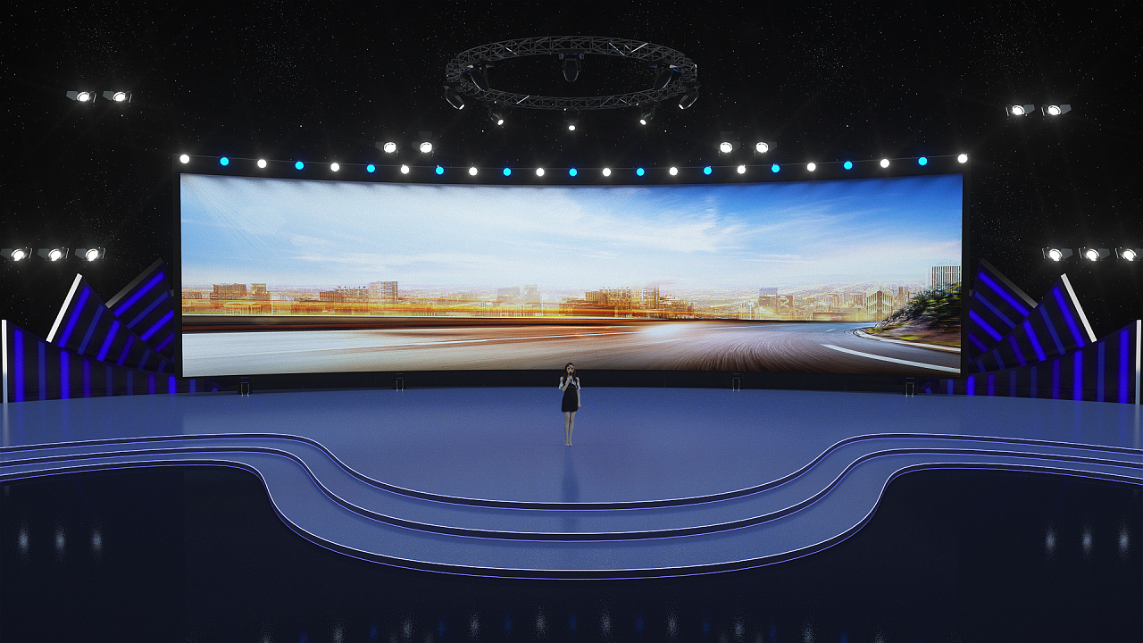 三维舞台长屏|三维|场景|茂山影视 - 原创作品 - 站酷 (zcool)