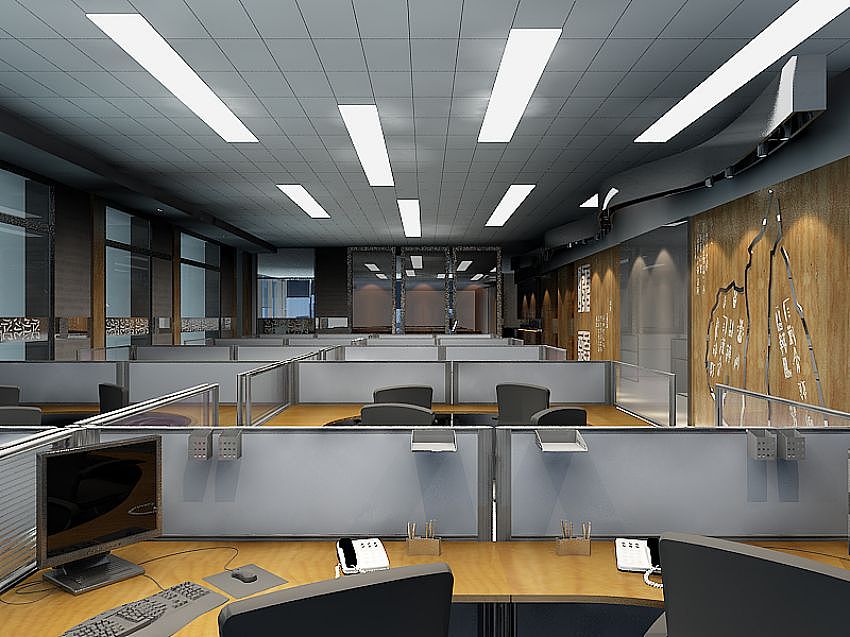 西安科技类办公室装修设计案例（图ZMjg3NDIxOTQ0） - 商业空间设计 - 站酷设计师西安办公室装修原创素材 - 站酷ZCOOL