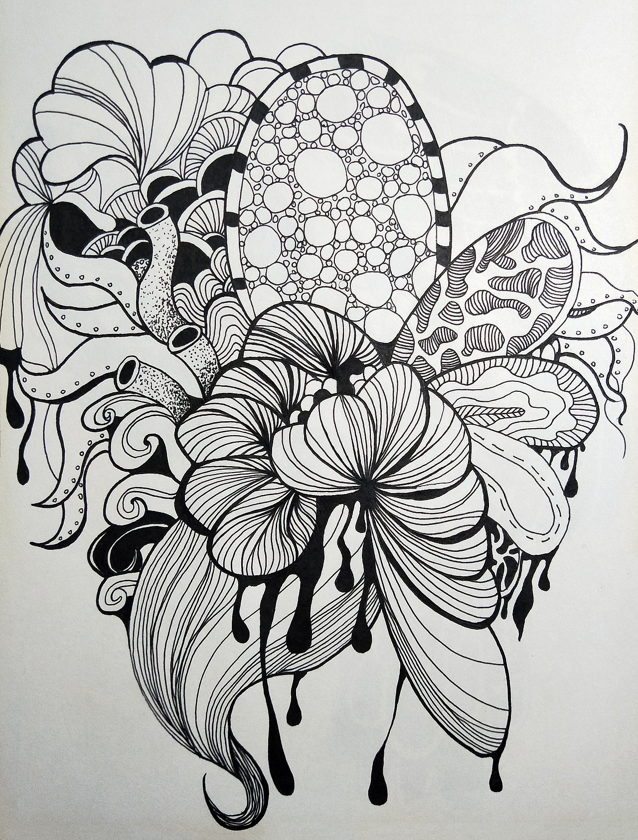 手绘黑白装饰插画（图ZMTI3NTQxMzk2） - 创作习作 - 站酷设计师小惠惠Y原创素材 - 站酷ZCOOL