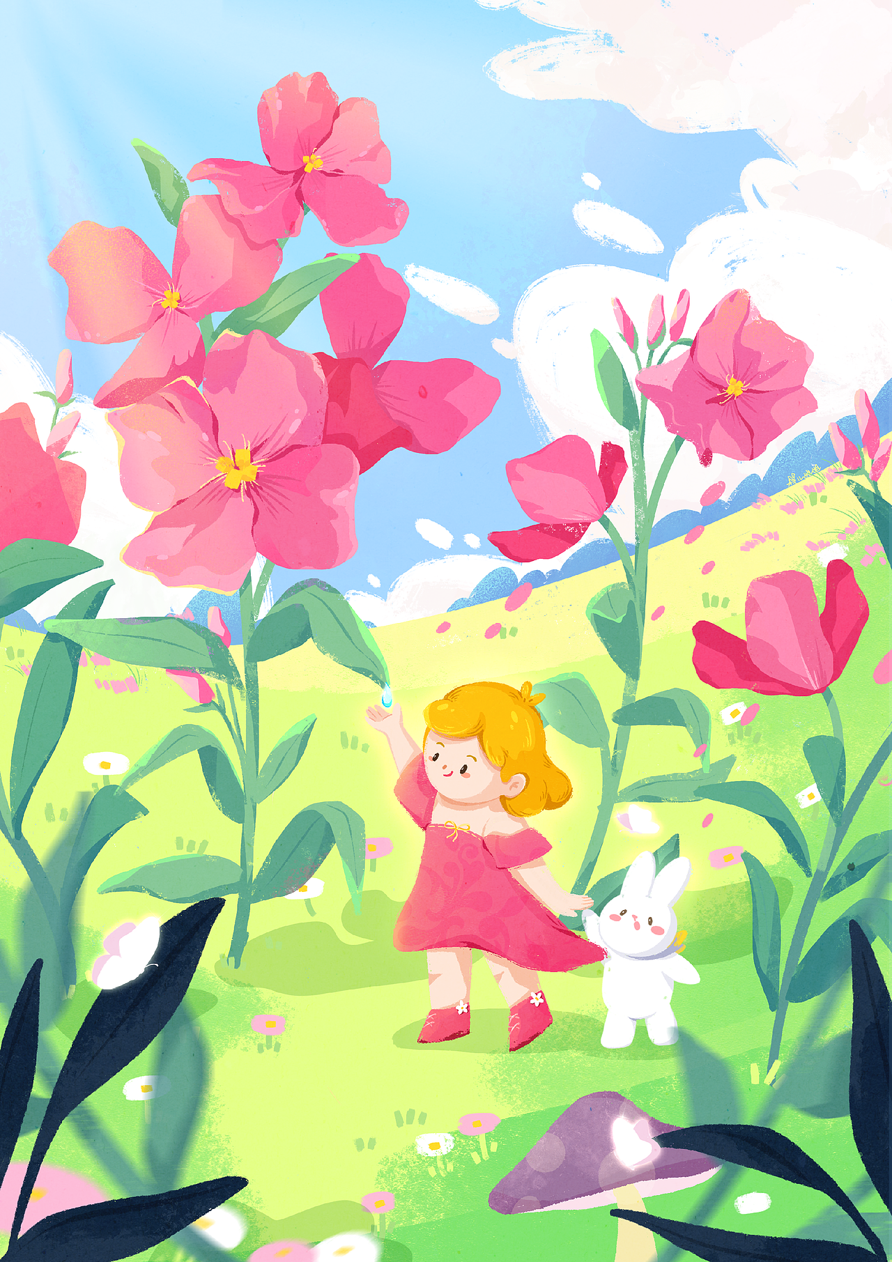 给小兔子的画（图ZMjY3ODkzMjc2） - 儿童插画 - 站酷设计师样儿她姐Ajia原创素材 - 站酷ZCOOL
