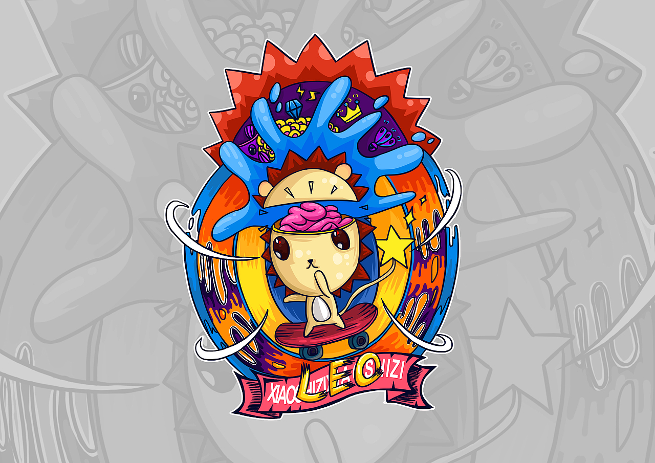 IP形象延展，潮流插画风格的帽子（图ZOTY5NjQ1ODA=） - 新锐潮流插画 - 站酷设计师设计饭儿原创素材 - 站酷ZCOOL