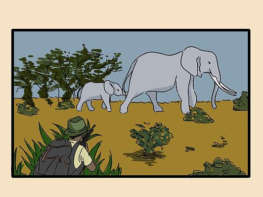 大象与象牙交易（个人主页-ZNDYxODA0MzI=） - 中/长篇漫画 - 站酷设计师椰小呆yveski原创素材 - 站酷ZCOOL