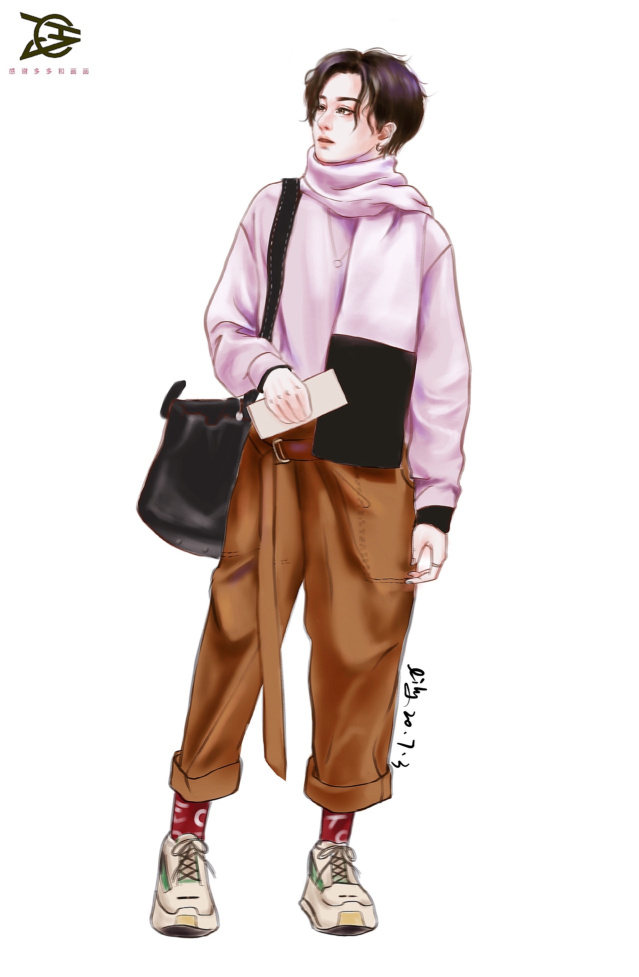 檀健次人物插画_lily画者不语-站酷zcool