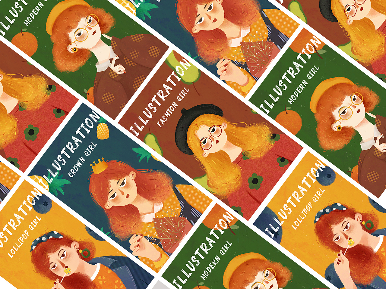 一套人物系列插画