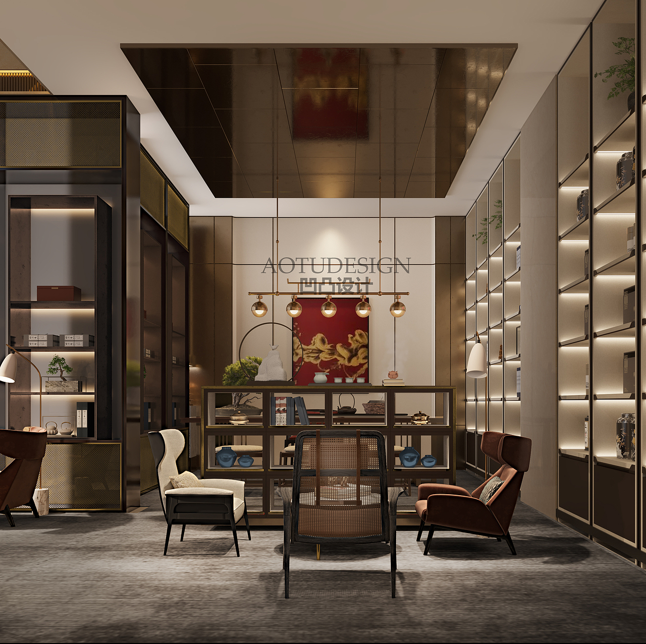 中州国际酒店茶吧设计