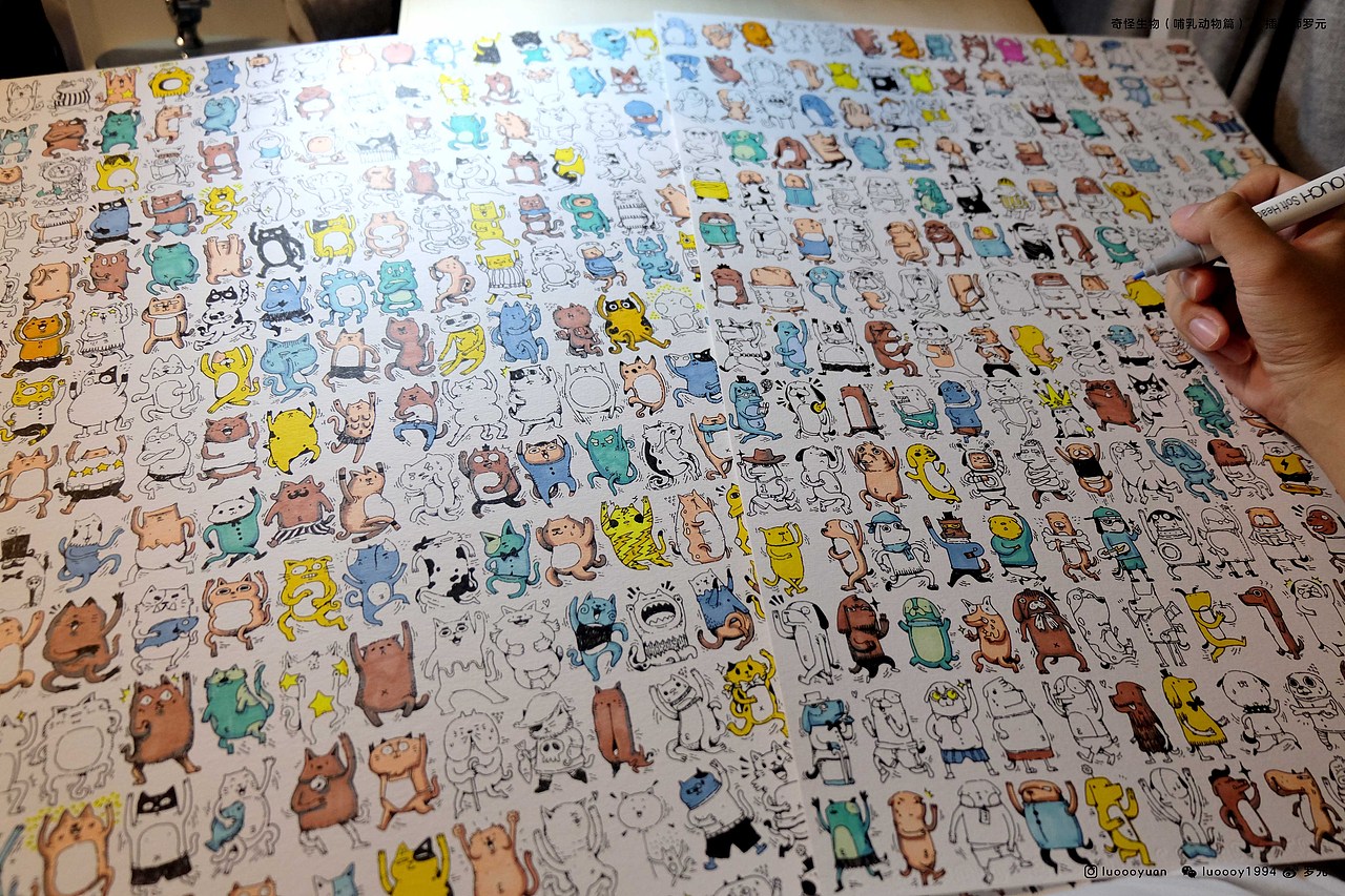 “奇怪生物” 哺乳动物篇 1 / 420只小动物（图ZMTIxMDIxNTc2） - 商业插画 - 站酷设计师罗元元元原创素材 - 站酷ZCOOL