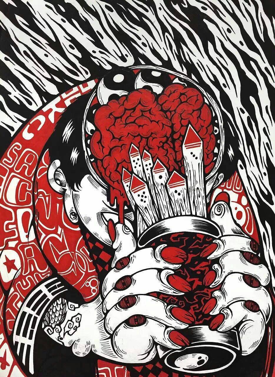 。（图ZNjk0MjI5ODQ=） - 艺术插画 - 站酷设计师范迪安原创素材 - 站酷ZCOOL