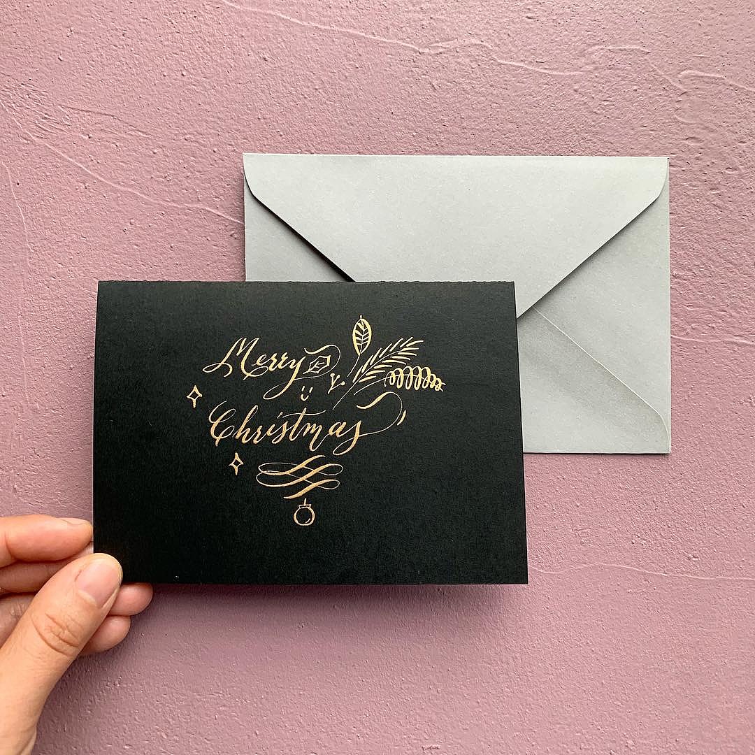 最近写的英文书法圆体字