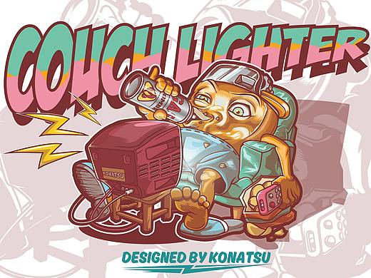 AI插画 休息日の阿辉（个人主页-ZNTAxNTc4MDA=） - 创作习作 - 站酷设计师口渴的椰子原创素材 - 站酷ZCOOL