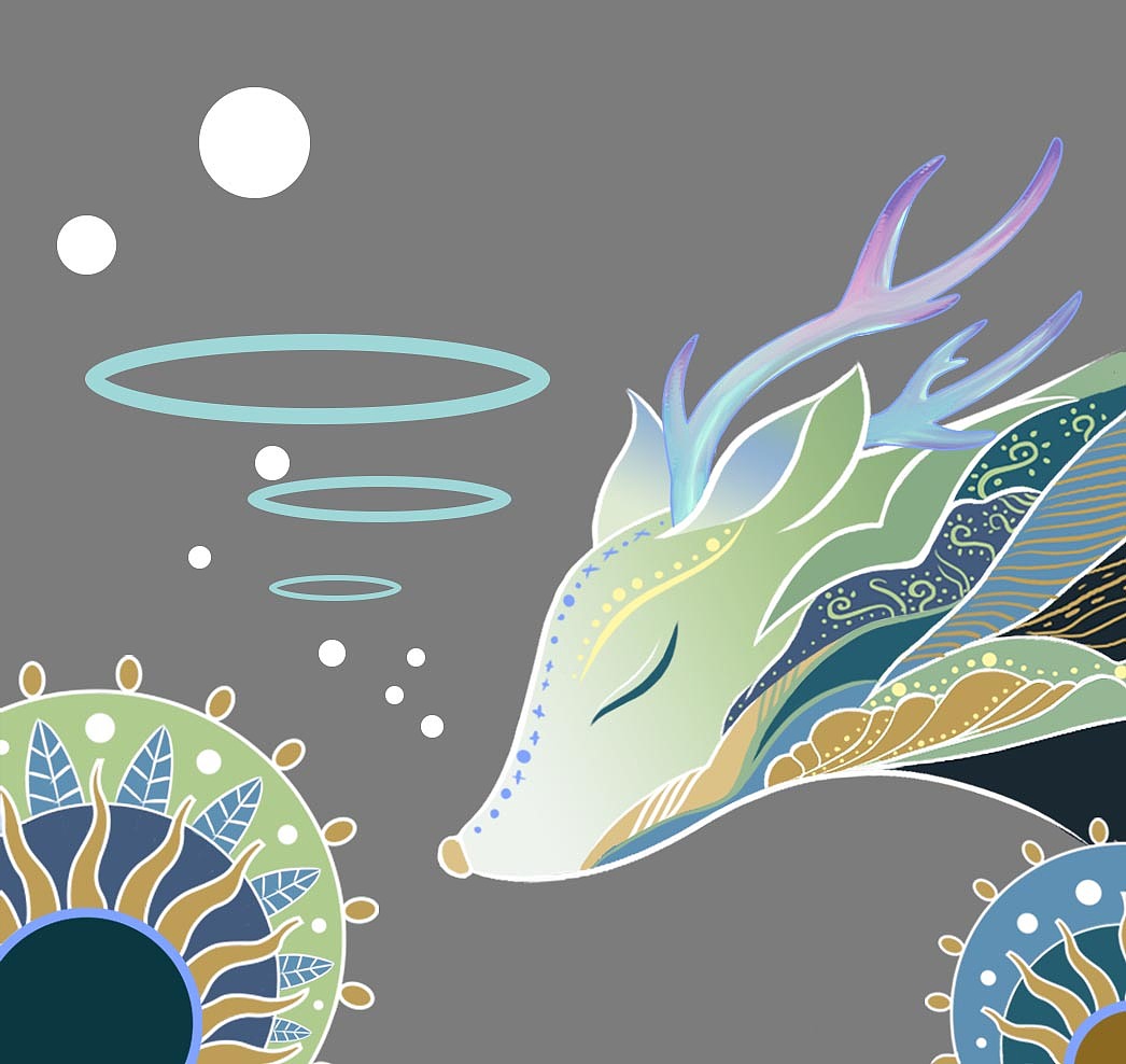 万物有灵 隐于木色（图ZMTg4ODk1NTMy） - 商业插画 - 站酷设计师那只鲸原创素材 - 站酷ZCOOL