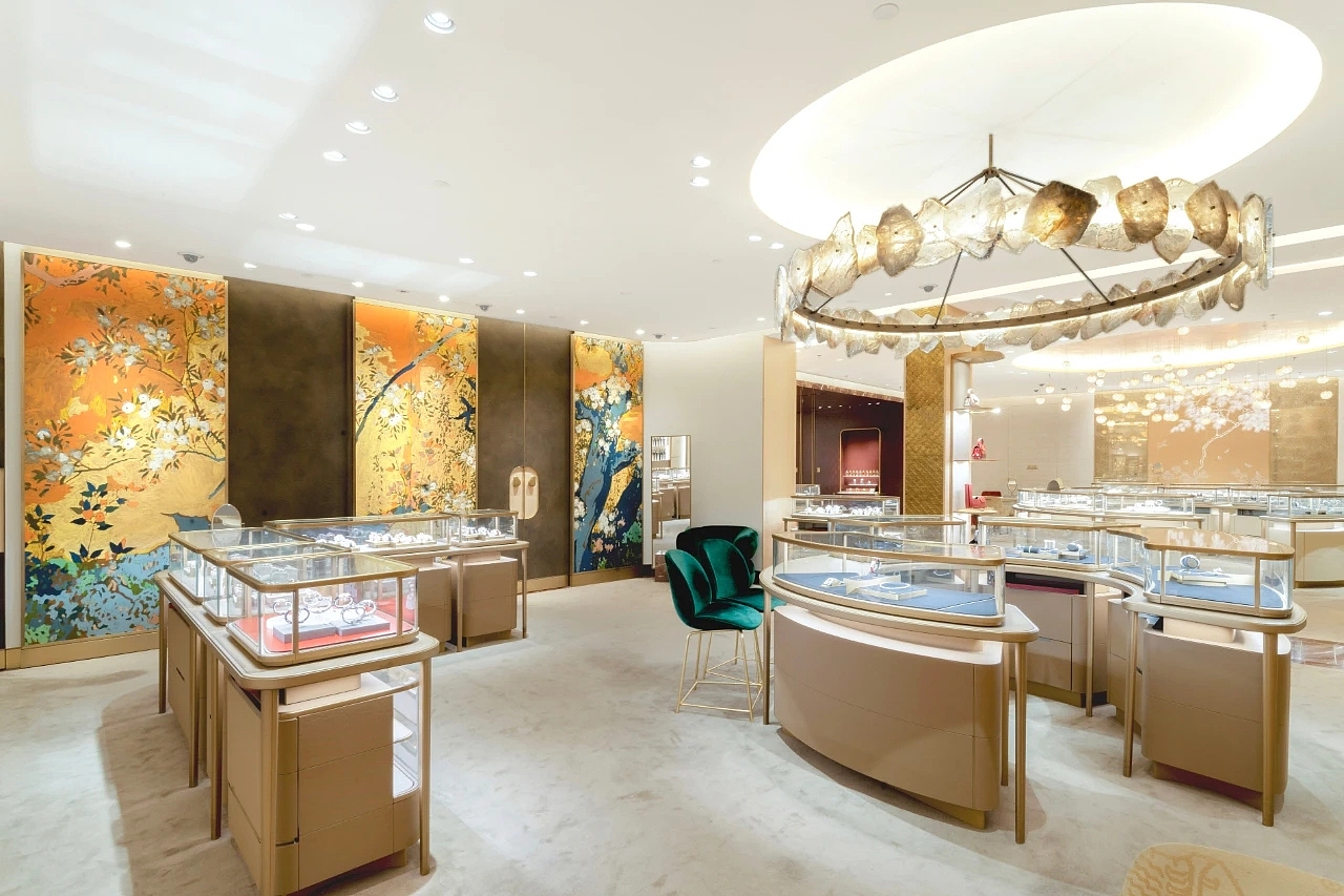 卡地亚上海恒隆精品店|西慕艺术水泥|微水泥案例