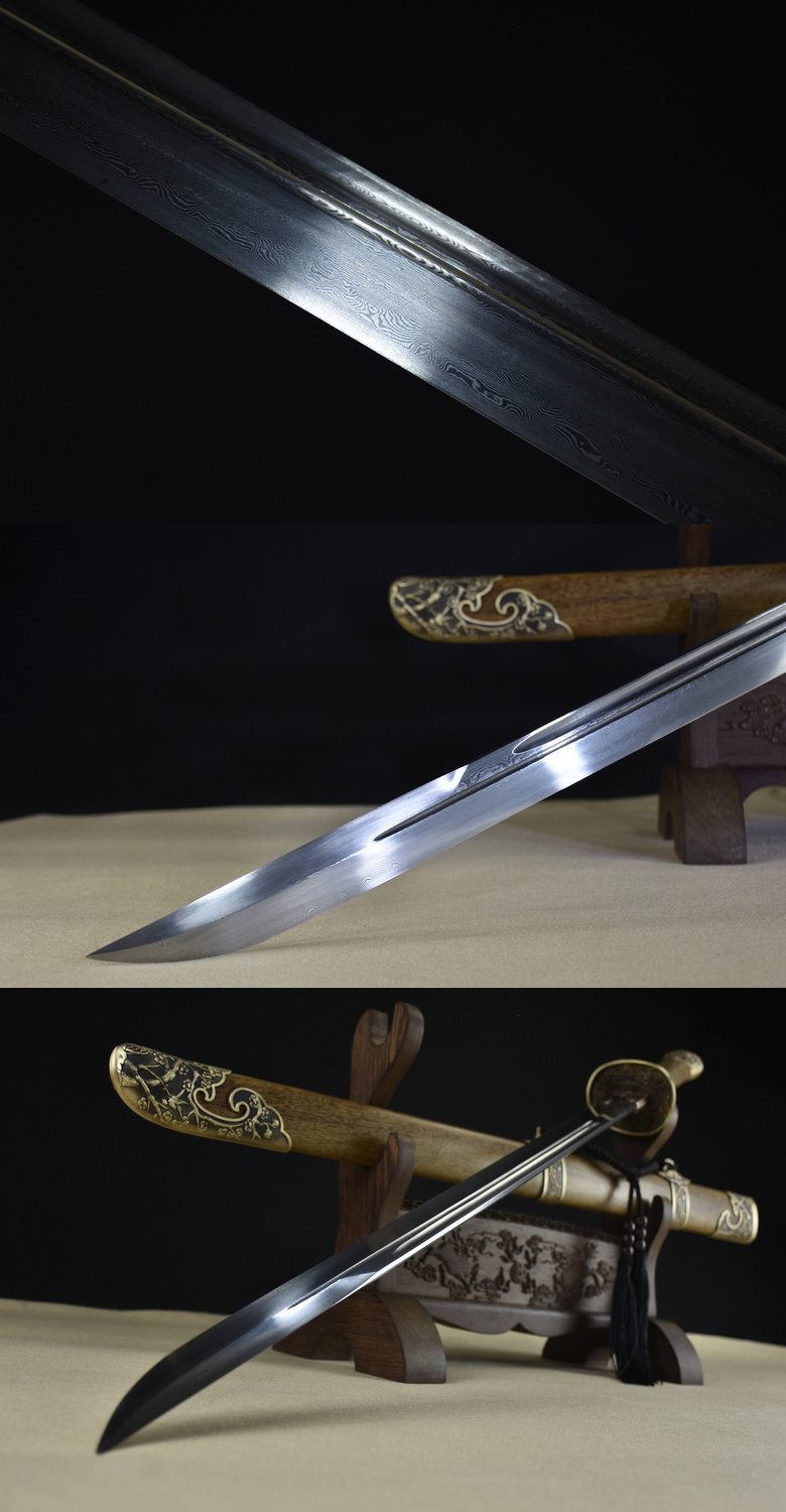 手修铜装折叠钢明腰刀和风堂美术刀剑