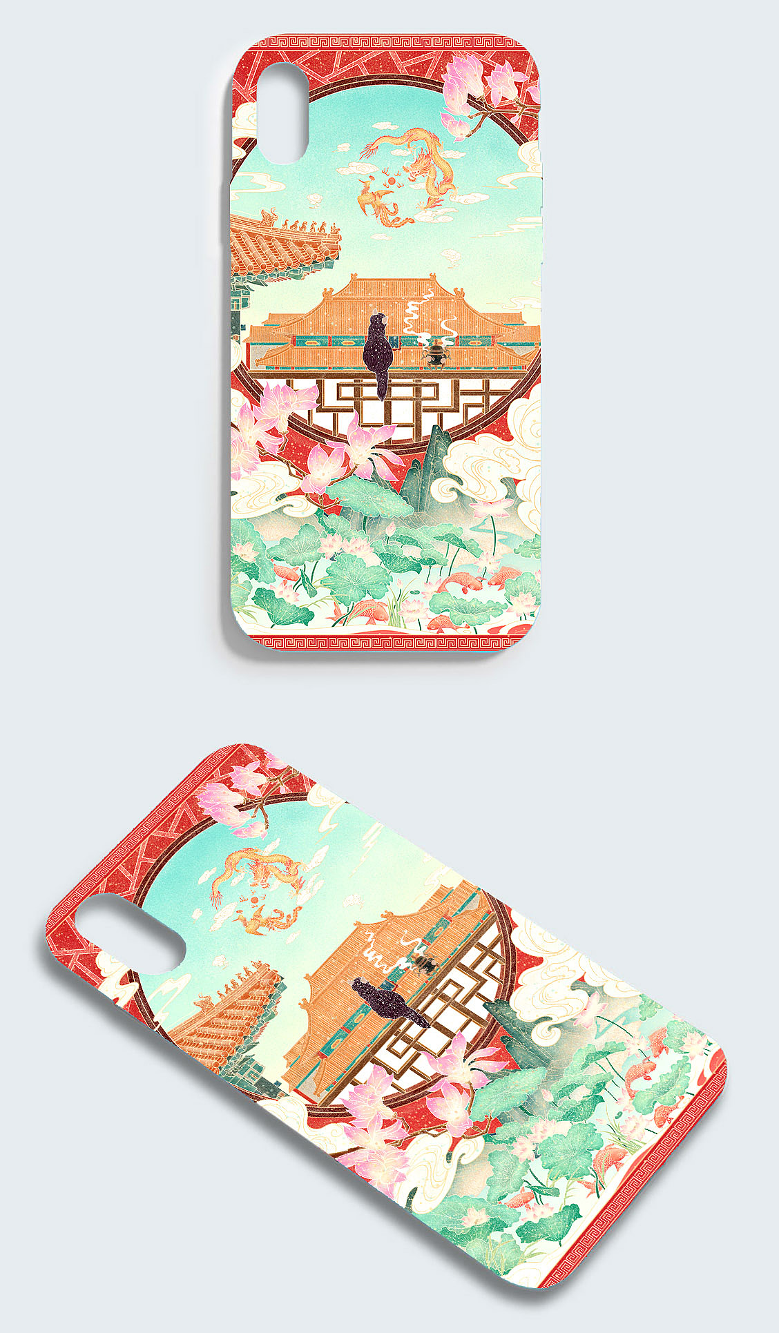 故宫手机壳插画（图ZMjExNDM4MjMy） - 商业插画 - 站酷设计师婳雨阁x原创素材 - 站酷ZCOOL