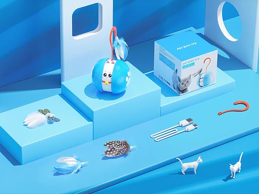 渲染 | 逗猫玩具（个人主页-ZNTg5NTUwNDA=） - 品牌 - 站酷设计师AvaPic原创素材 - 站酷ZCOOL