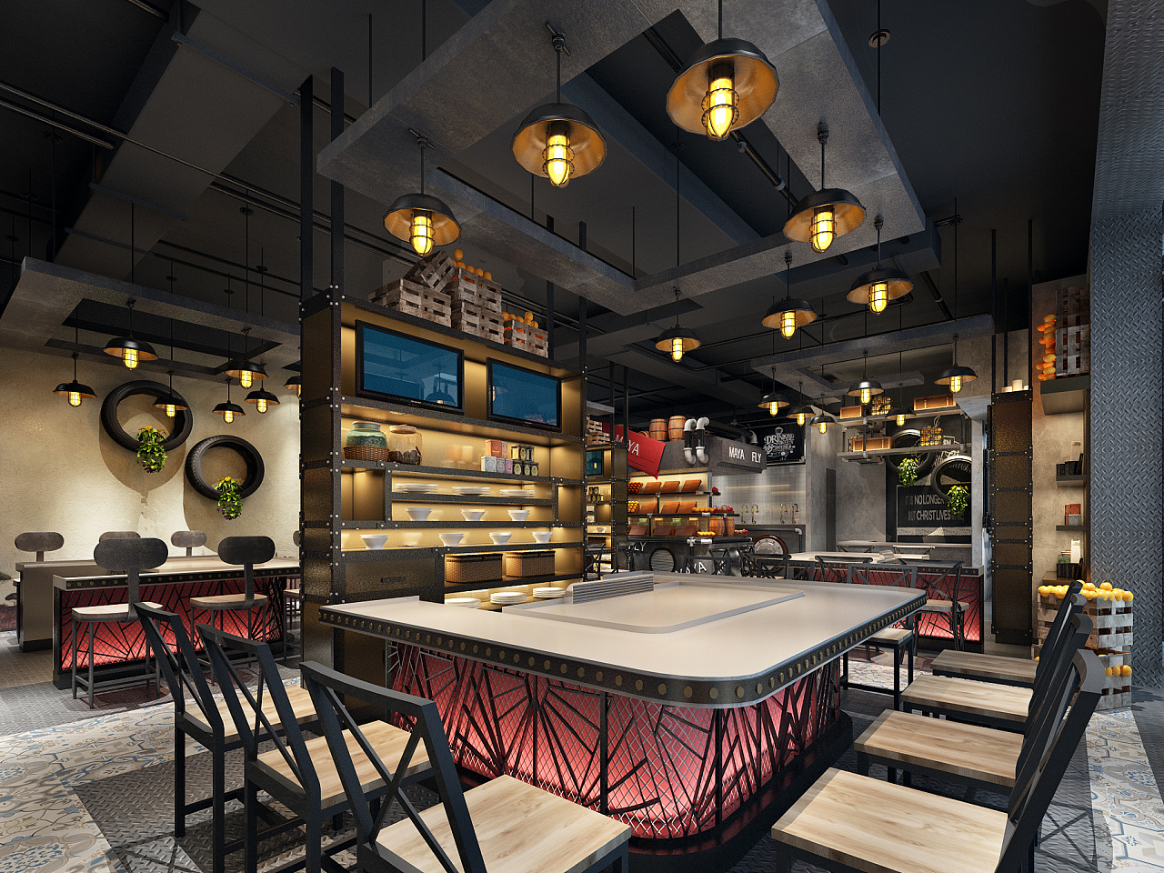 惠州三只鹅烧腊餐厅设计——历新设计作品_历新设计-站酷ZCOOL