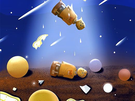 宇宙玩具（個(gè)人主頁(yè)-ZNDI3ODY4MjA=） - 商業(yè)插畫(huà) - 站酷設(shè)計(jì)師查理是冰封原創(chuàng)素材 - 站酷ZCOOL