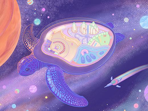 华为美学新想象创意壁纸——太空旅行