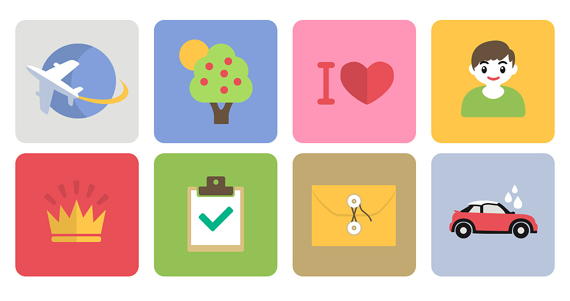 扁平化图标icon|ui|app界面|蓝色wendy - 原创作品 - 站酷 (zcool)