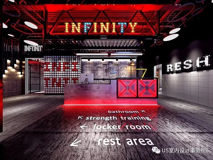 健身房设计 健身房案例 10种风格分享 2018（图ZMTQ1MTg0NTYw） - 家装设计 - 站酷设计师US健身空间设计原创素材 - 站酷ZCOOL