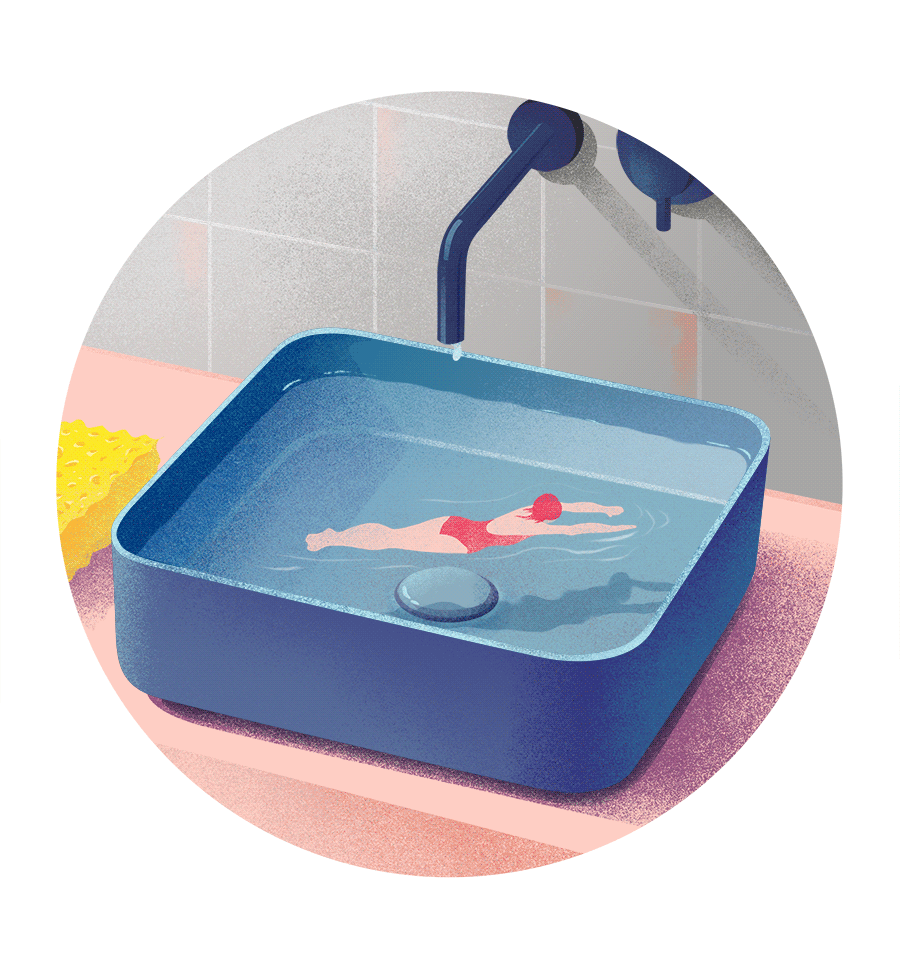 Swim（图ZNzkzNTA3MDg=） - 新锐潮流插画 - 站酷设计师越上层楼原创素材 - 站酷ZCOOL