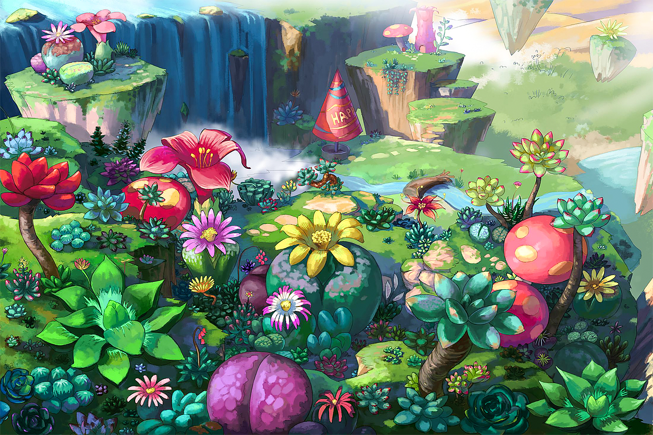 南通绿博园项目绿洲奇缘动画前期人物场景设计