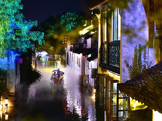 夜色周庄，一夜一周庄