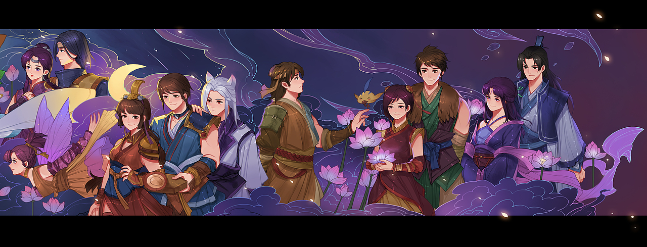 仙剑全家福（已更新四代）（图ZNjQ2MzMyNjg=） - 游戏原画 - 站酷设计师山栖原创素材 - 站酷ZCOOL