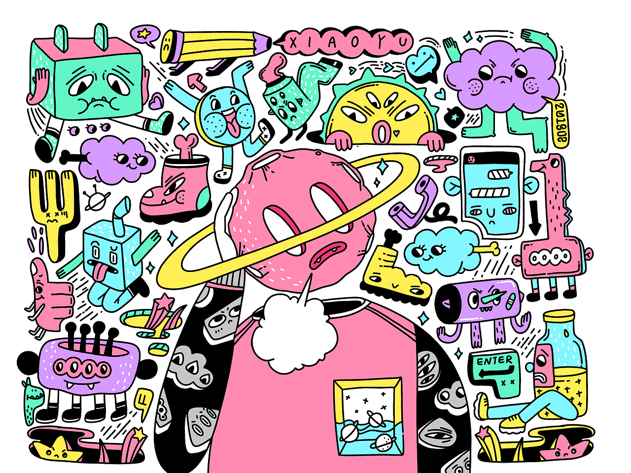 procreate日常（图ZMTM0MDUyNzgw） - 艺术插画 - 站酷设计师小玉在画画原创素材 - 站酷ZCOOL