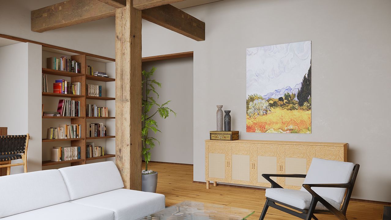 午后—湖边公寓