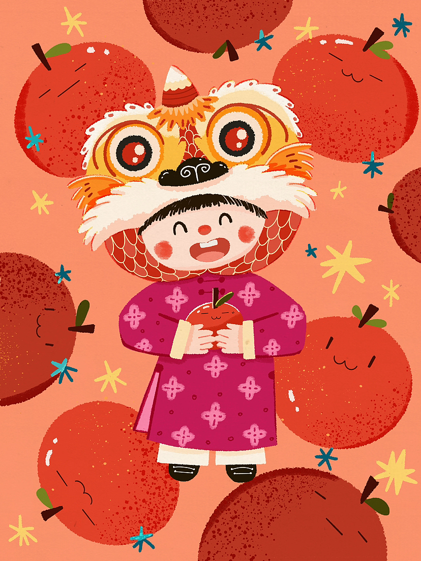 儿童插画｜欢乐龙年系列（图ZMzYxNDgzOTU2） - 儿童插画 - 站酷设计师老椰子008原创素材 - 站酷ZCOOL