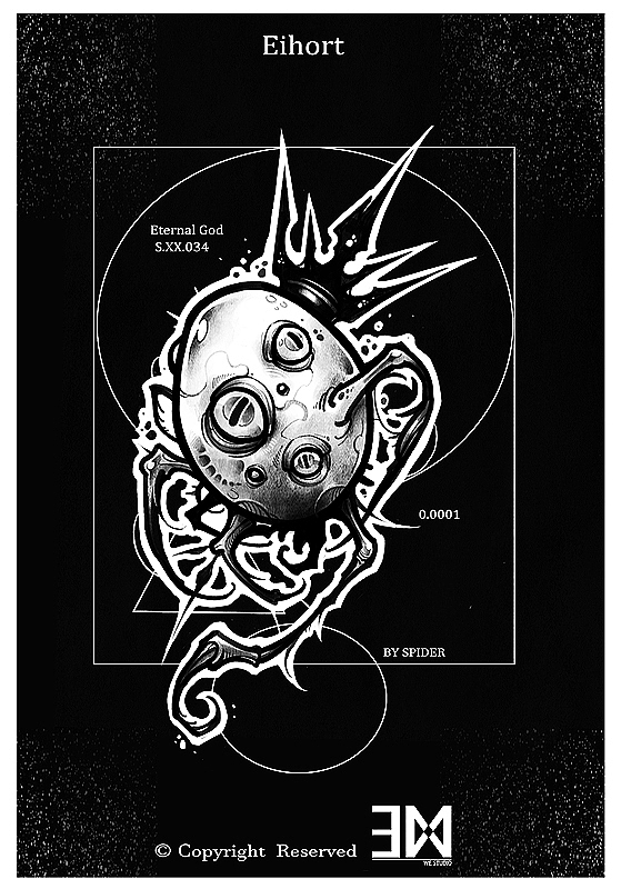 神谕---克苏鲁（图ZMjY2ODY4OTA4） - 商业插画 - 站酷设计师一蜘大蛛原创素材 - 站酷ZCOOL