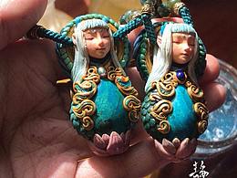 【静zj】原创手工设计制作--龙女--凤凰石