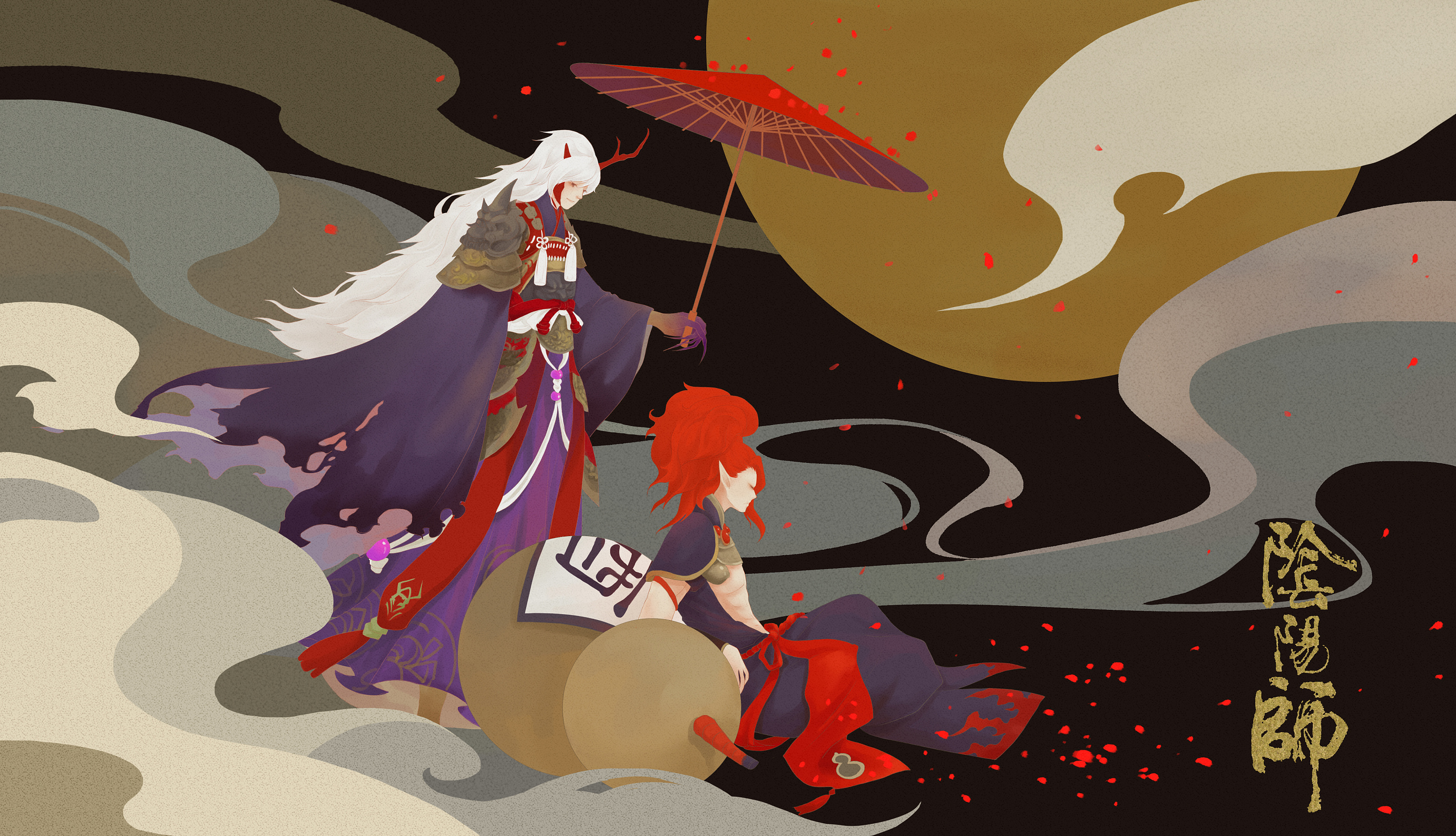 阴阳师-酒茨七夕贺图|插画|插画习作|公子月池 - 原创作品 - 站酷 (zc