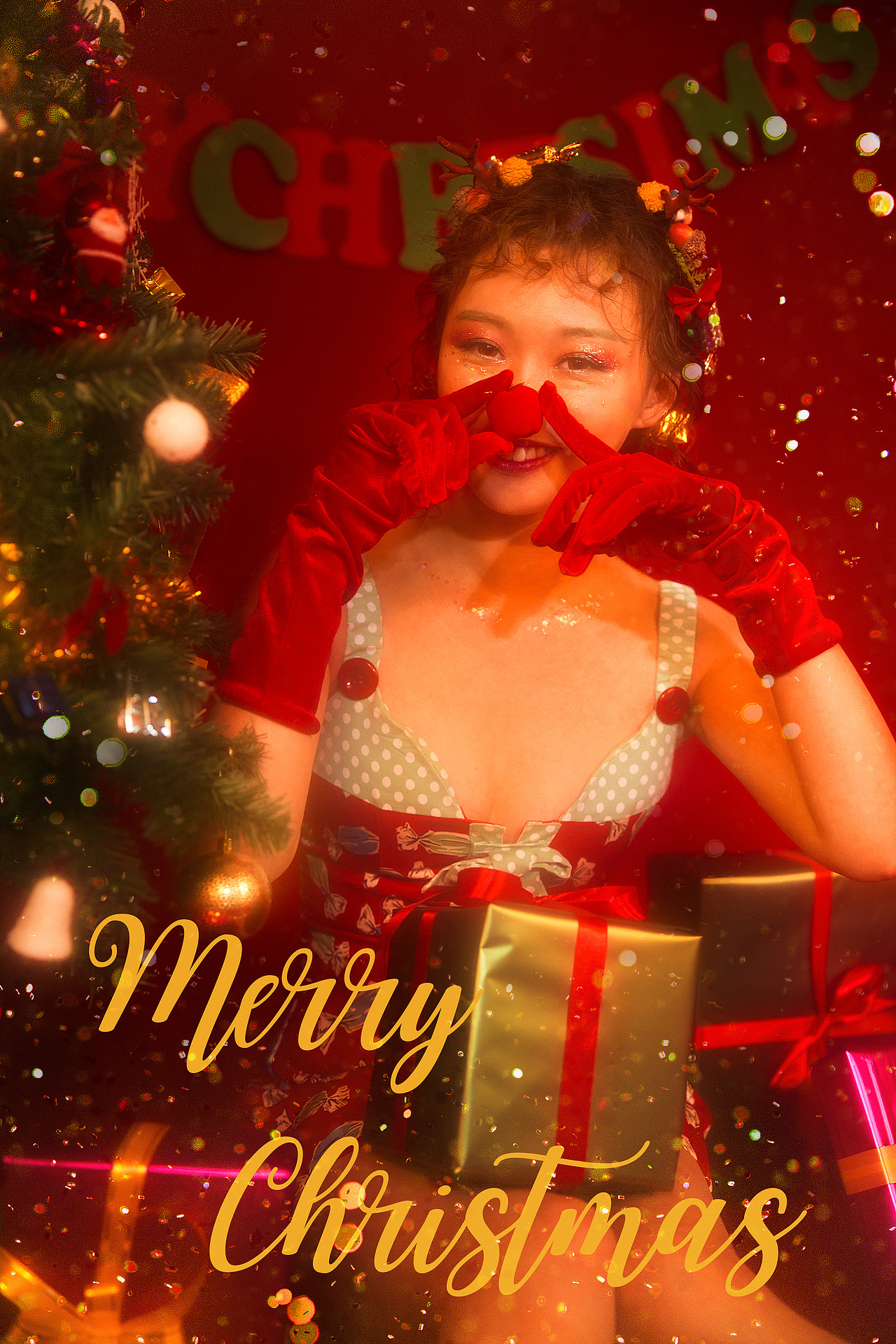 🎄圣诞麋鹿（图ZMTM5MzMwMzg4） - 人像摄影 - 站酷设计师Z53789728原创素材 - 站酷ZCOOL