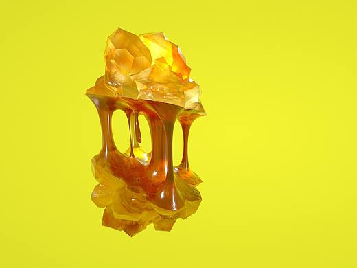 【C4D】粘糊糊的石头（个人主页-ZMjYyNjIxMTI=） - 其他三维 - 站酷设计师super老茹原创素材 - 站酷ZCOOL