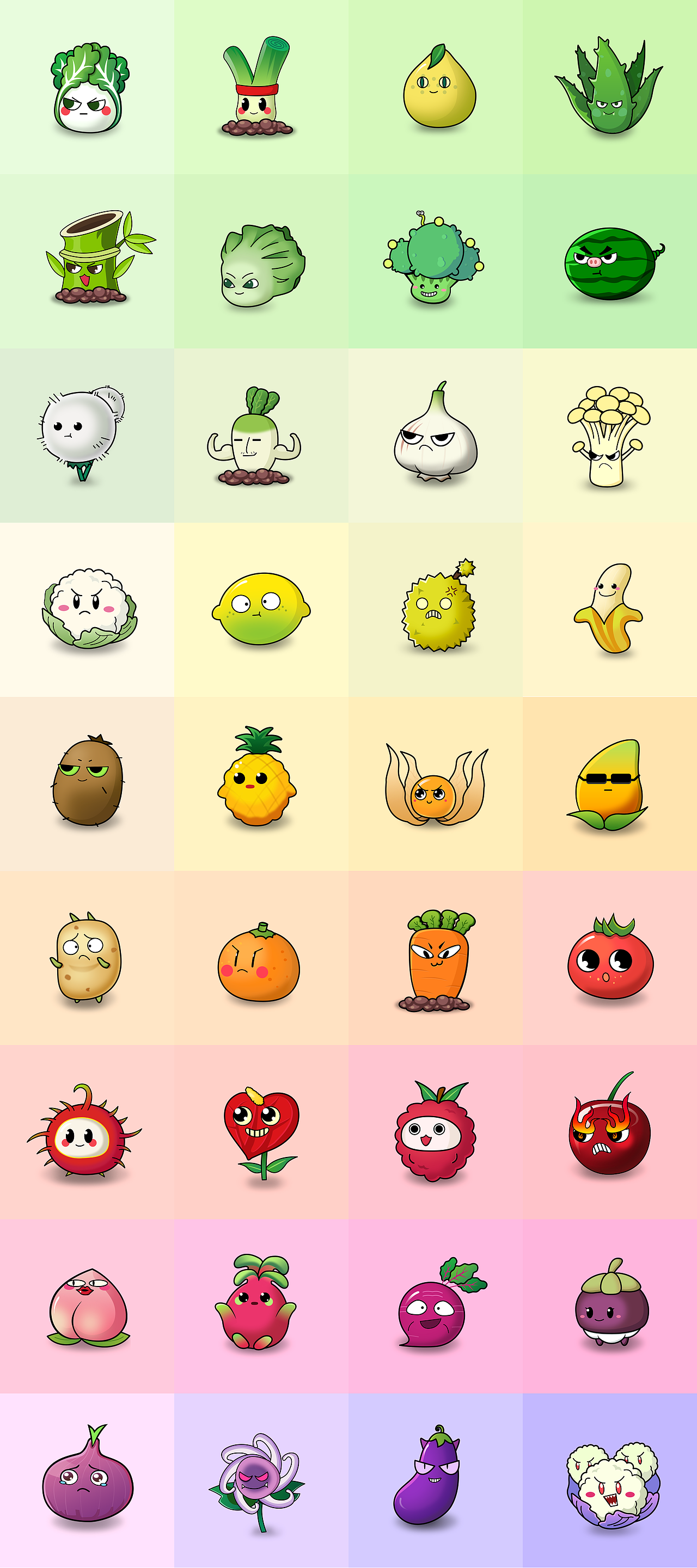 水果蔬菜卡通形象设计