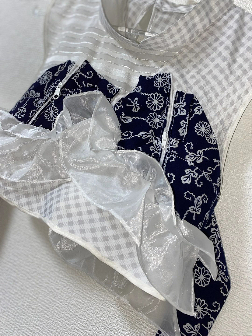 碎碎花花短上衣，meikeiin原创改造手作