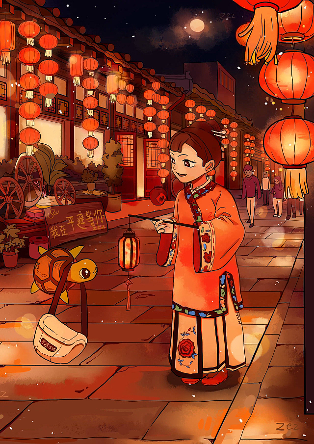 毕设 漫步平遥古城插画设计