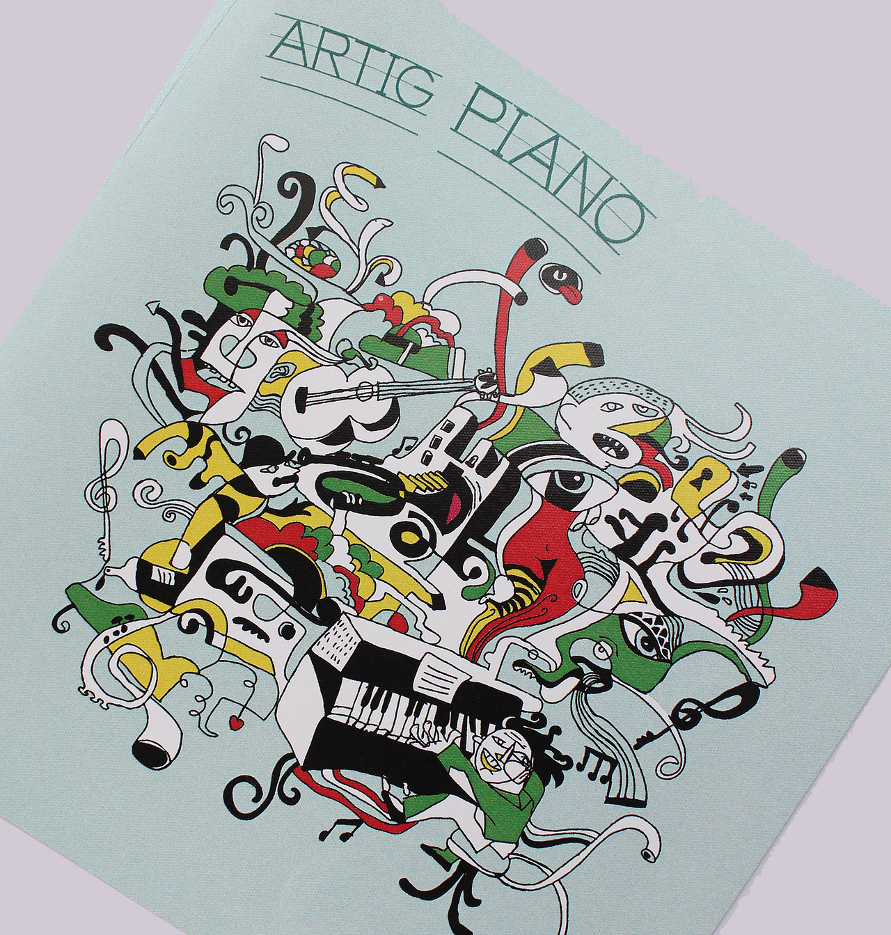 “ARTIG”钢琴音乐会插画（图ZNTk0Mjc1MDA=） - 图案 - 站酷设计师毕辰原创素材 - 站酷ZCOOL