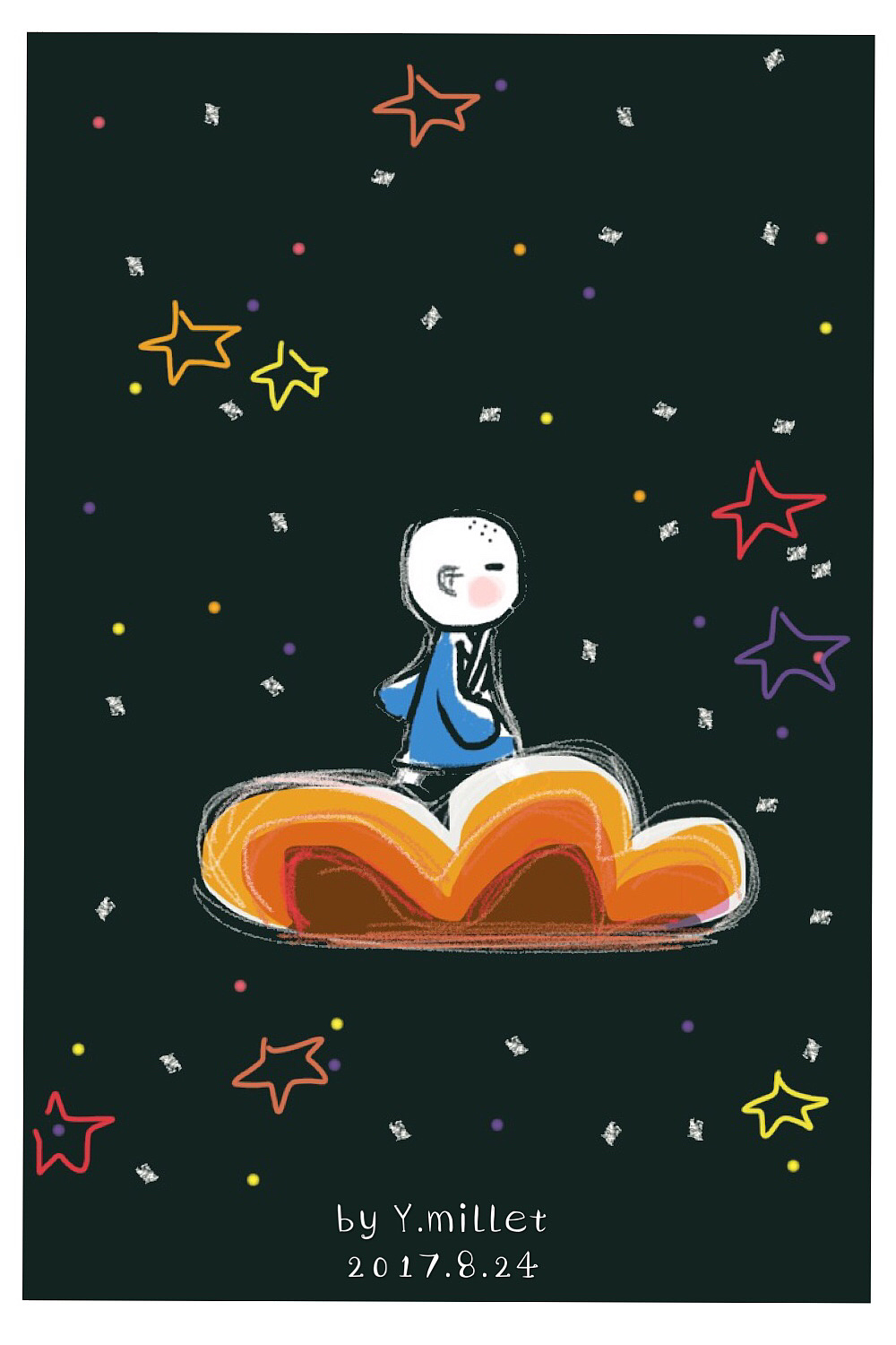 手机绘画练习|平面|图案|一粒粟君millet - 原创作品 - 站酷 (zcool)