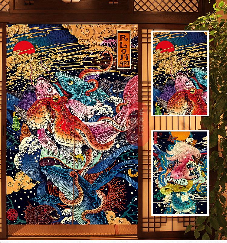 门帘详情模板（图ZMTI2Mzk3MDQ0） - 电商 - 站酷设计师芒果设计88原创素材 - 站酷ZCOOL
