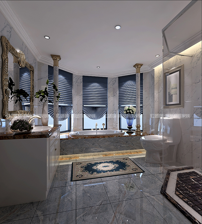 #欧式风格# #卫生间#